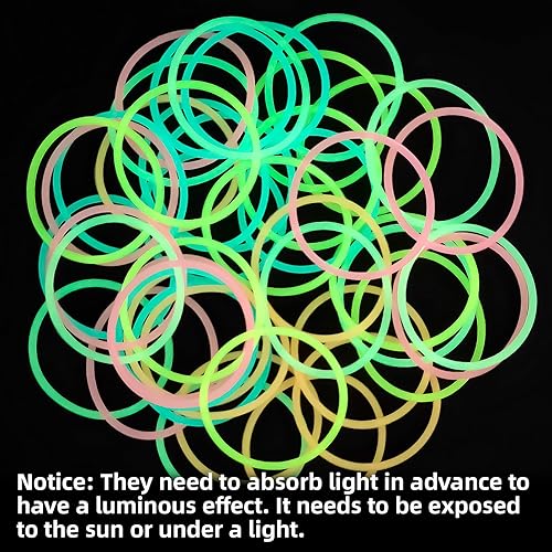 Miniatura 4 de 60 pulseras de gelatina de los años 80 para adultos, pulseras de goma de neón de MAQIHAN para mujeres, brazaletes de gelatina de los años 80, bandas