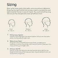 Vista 5 de Retrospec Lennon Casco de Bicicleta para Adultos con luz de seguridad LED, esfera ajustable y visera extraíble, casco de ciclismo ajustable