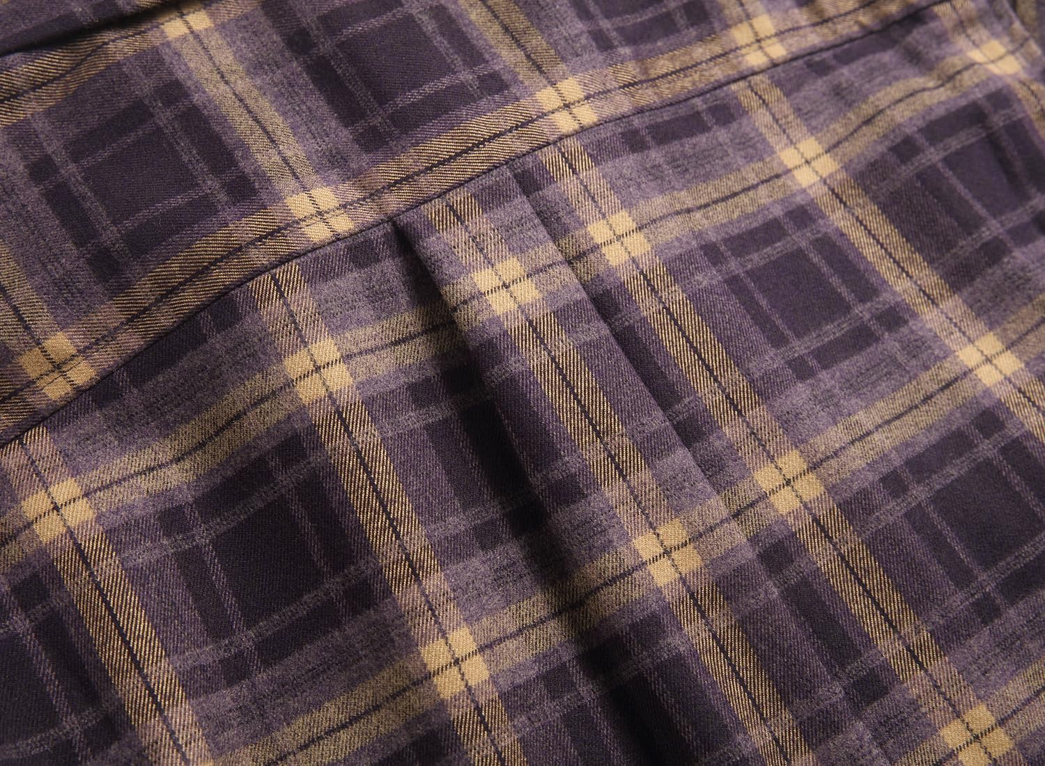 Premium Flannel Shirt for Men, Brushed Utility Casual Plaid Shirt, Button-Down Long Sleeve with Pockets - Image 2