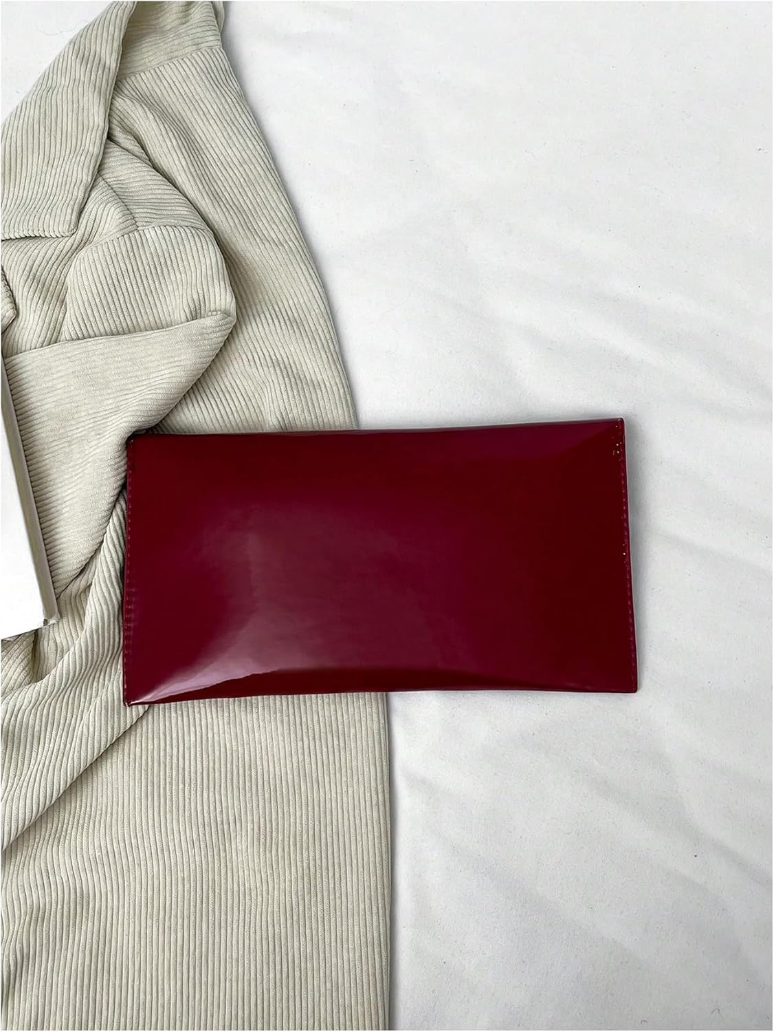 Verdusa Women's Clutch Evening Bags Trendy Envelope Handbags Metallic Purses Formal Wedding - Image 2