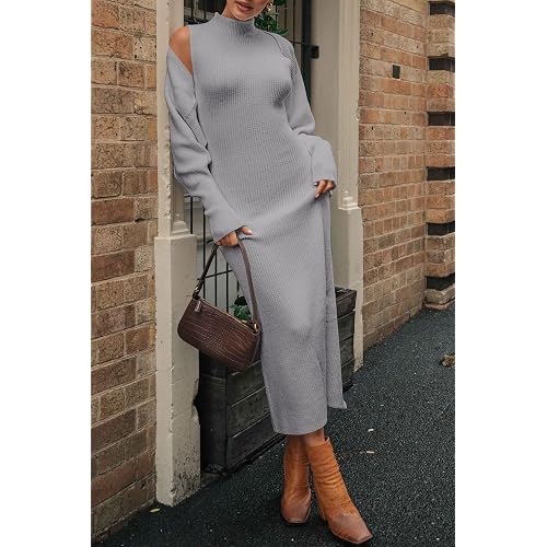 chinese dress ladies PRETTYGARDEN Women's Fall 2 Piece Outfits Knit Long Sleeve Cropped Cardigan  Pullover Sweater Maxi Dress Sets Winter Clothing (Army Green,Small) at  Amazon Women's Clothing store main image 1