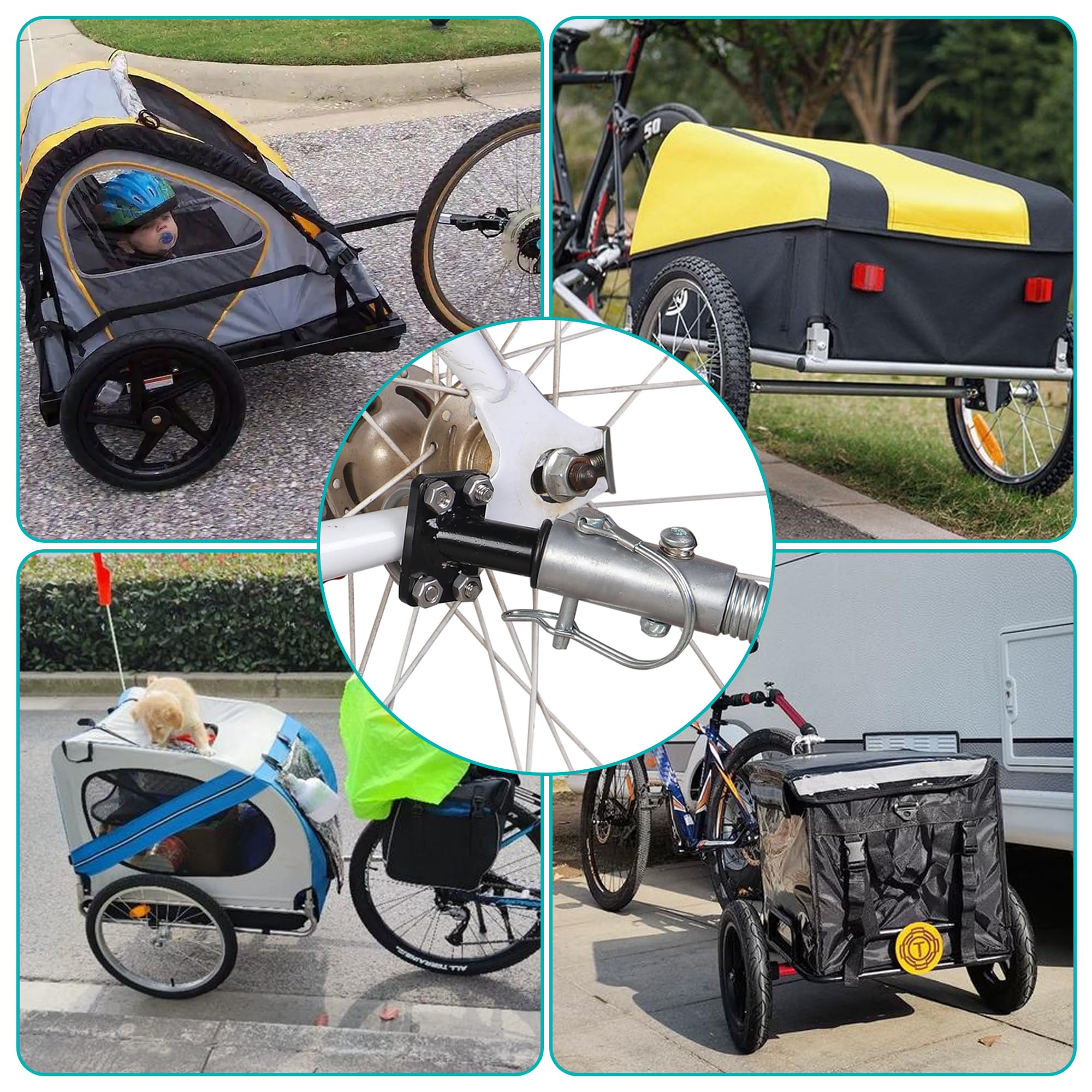 Raccord d'attelage de remorque de vélo Schwinn Instep adaptateur enfants chiens accessoires connecteur 2025