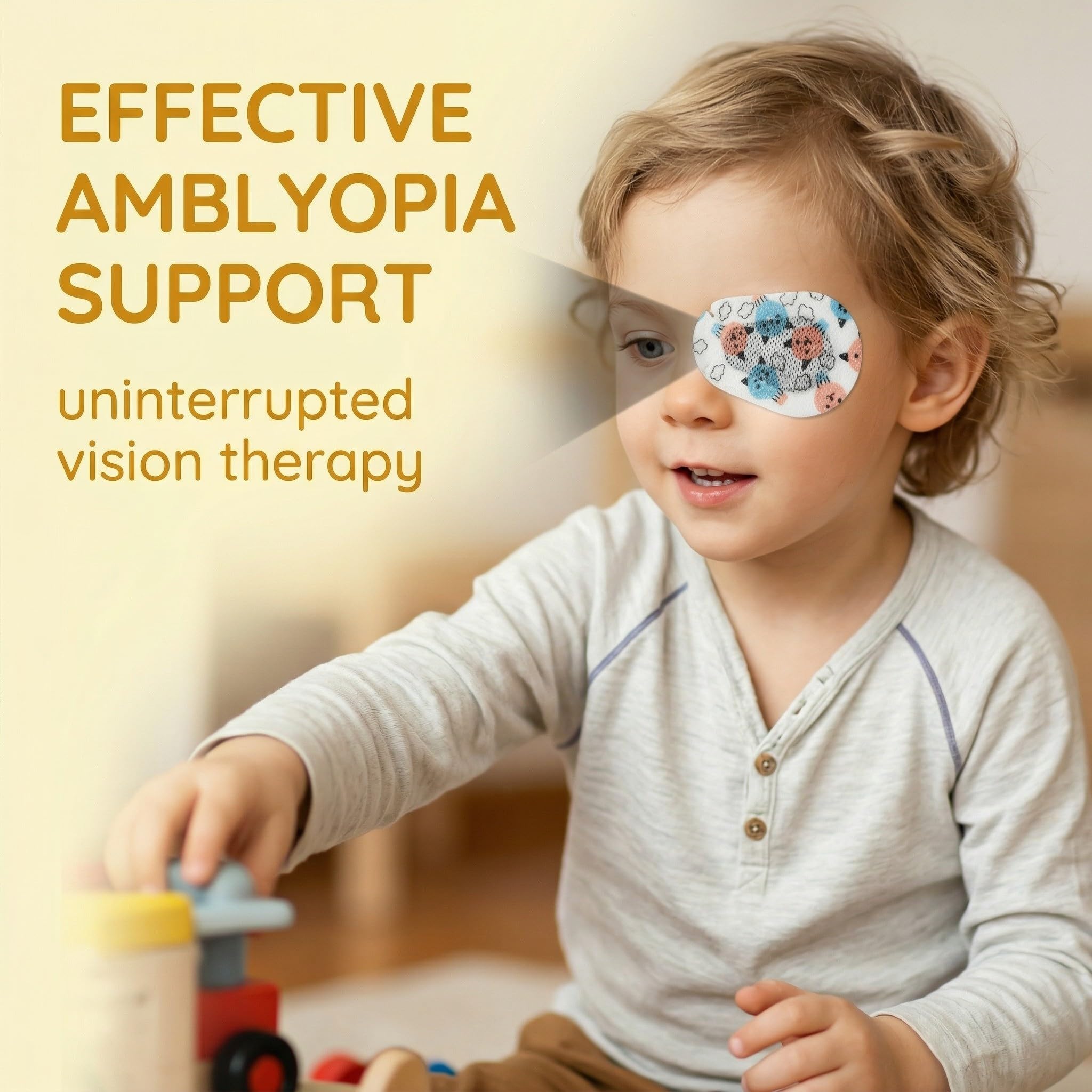 24 Pezzi Cerotti Adesivi per Occhi, Bende Oculari per Bambini, Bende per Gli Occhi, 8 Stili, Traspiranti, Blocco Della Luce, per Bambini e Adulti