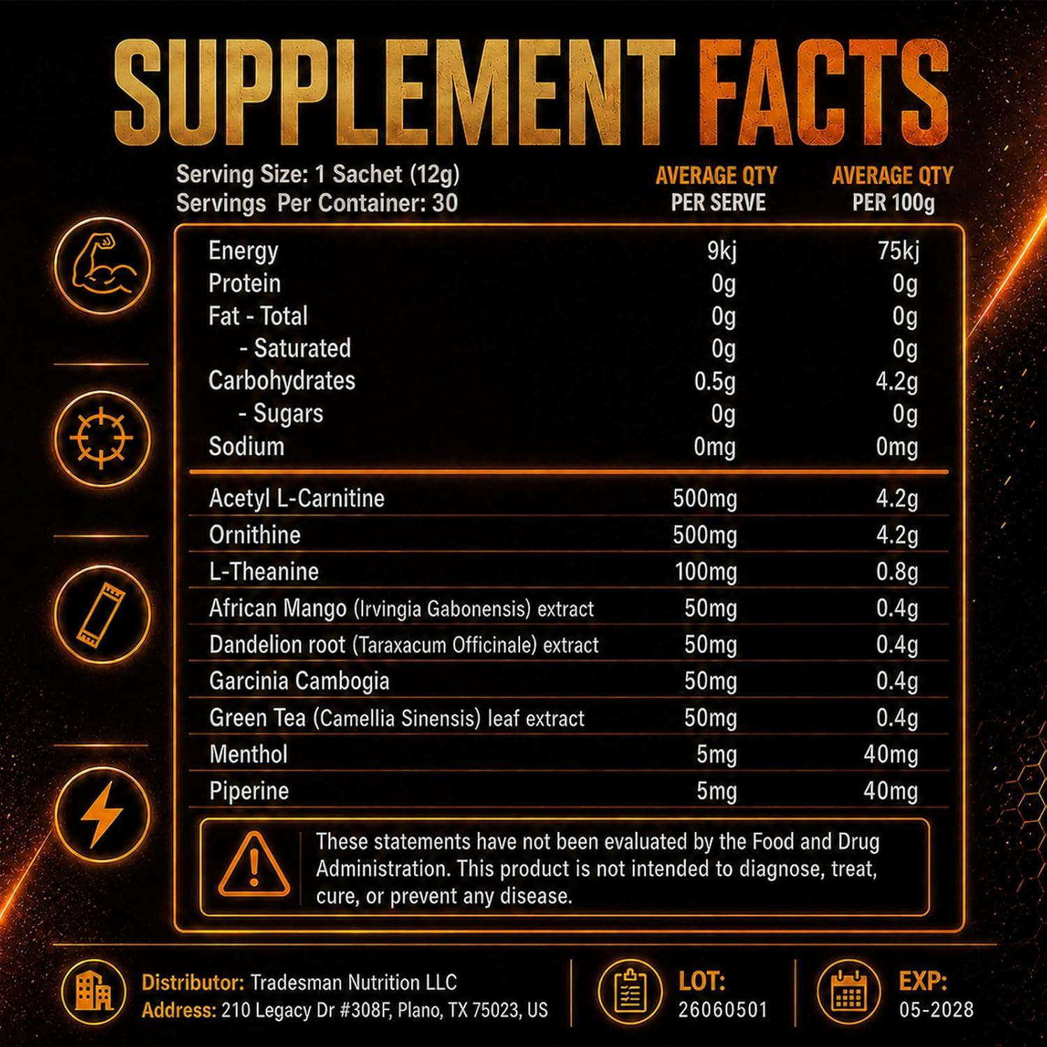 Shred Orange, 30 Sachets