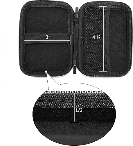 Miniatura 5 de Ginsco Funda de disco duro EVA para disco duro pequeño compatible con WD Elements, My Passport, Toshiba Canvio discos duros portátiles, impresora