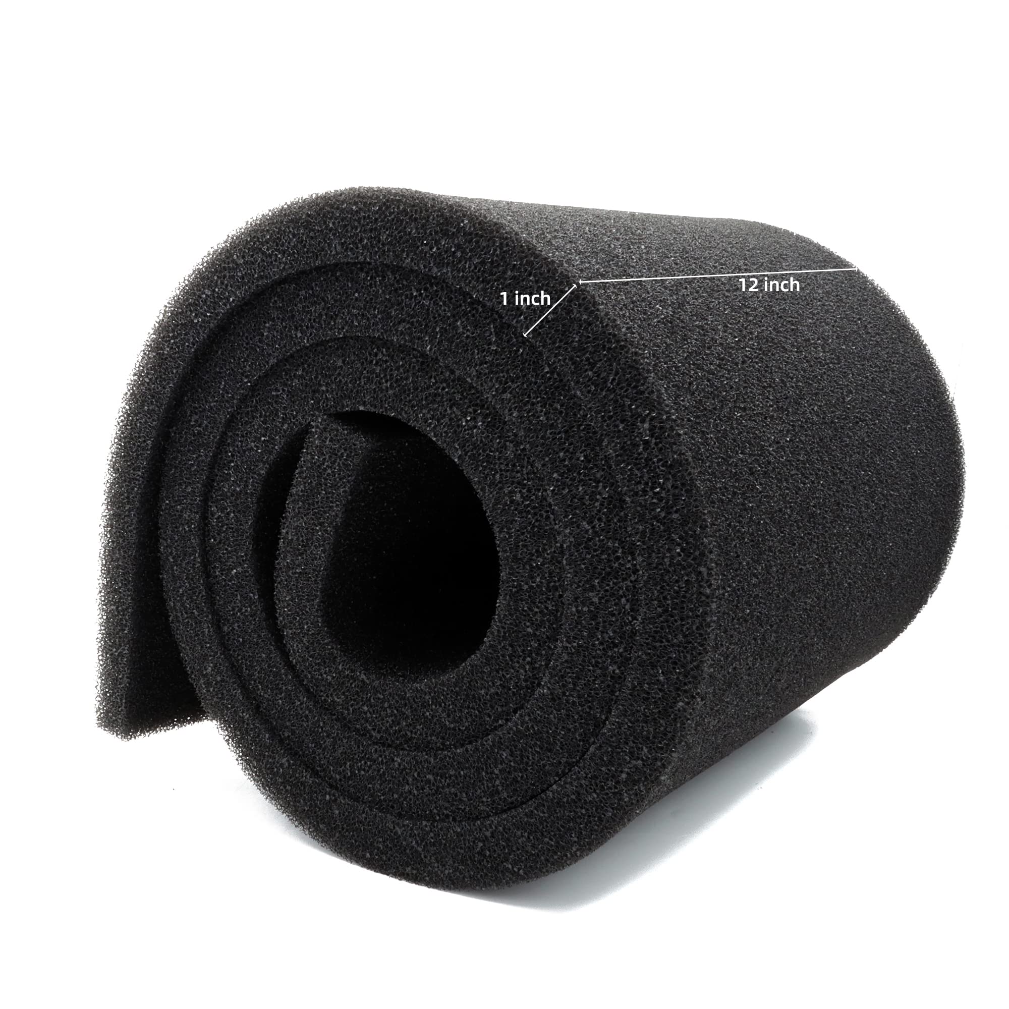 ALEGI Filtre d'aquarium en mousse découpée pour s'adapter à la morphologie - 182,9 x 30,5 x 2,5 cm - Tampon éponge bio pré-filtre pour aquarium (30,5 x 182,9 x 2,5 - 40 ppi)
