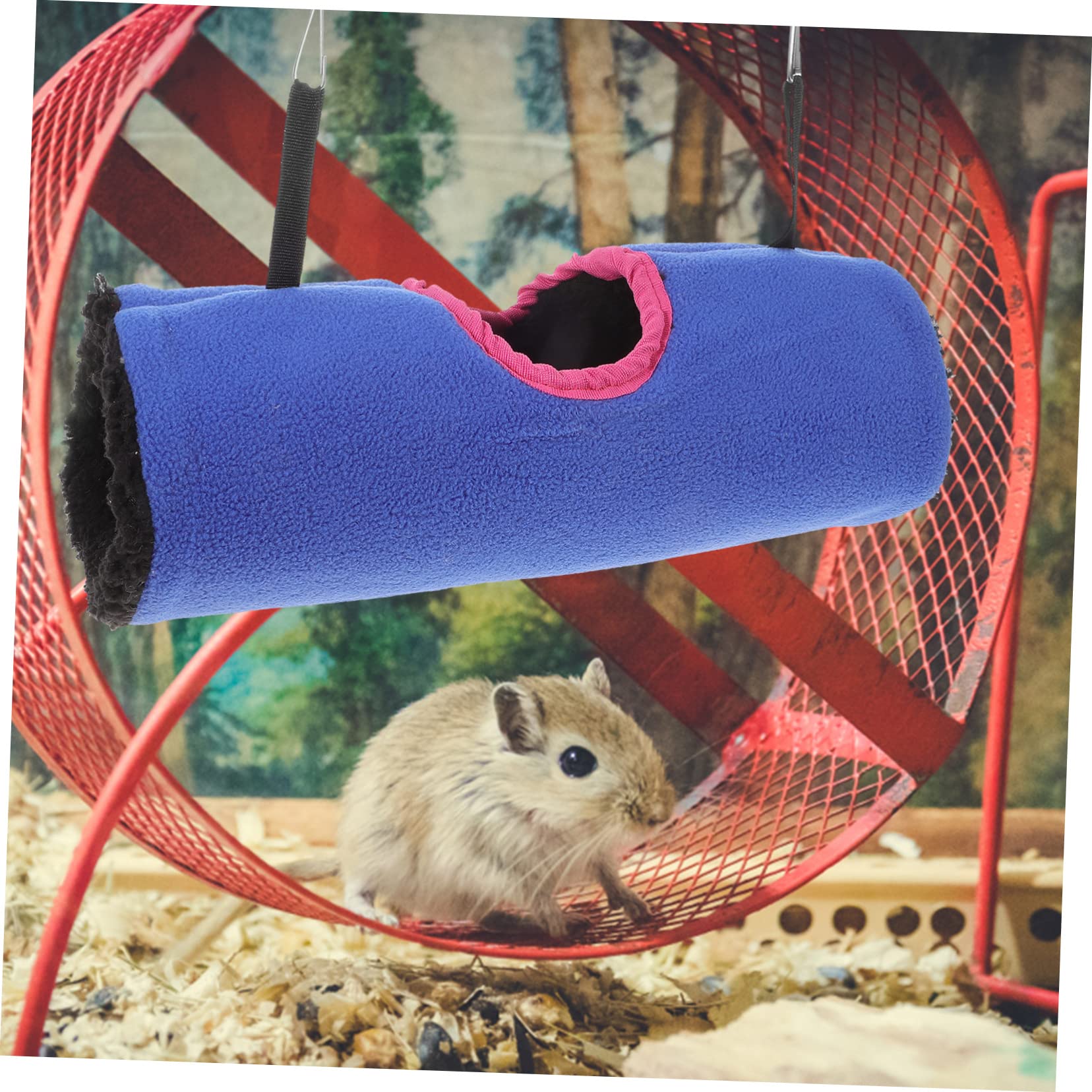 POPETPOP 2st Papageien-Tunnel-hängematte Eichhörnchen Tunnel Papageienhängematte Frettchenspielzeug Hamsterzubehör Rennmaus-versteck Tunnelhaus Für Frettchen Plüsch Hamsternest Winter
