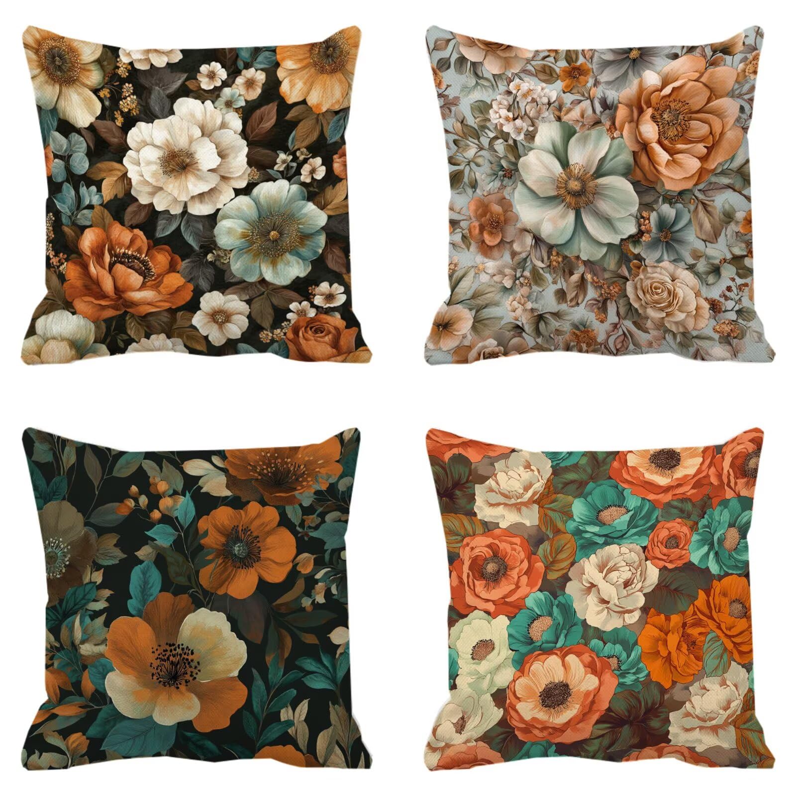 Housse coussin 35x35cm imperméable avec fermeture éclair de jardin