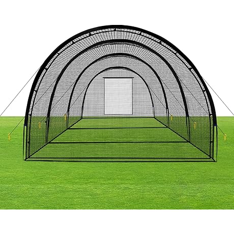 Portable 22x12x8ft Baseball Batting Cages for Backyard