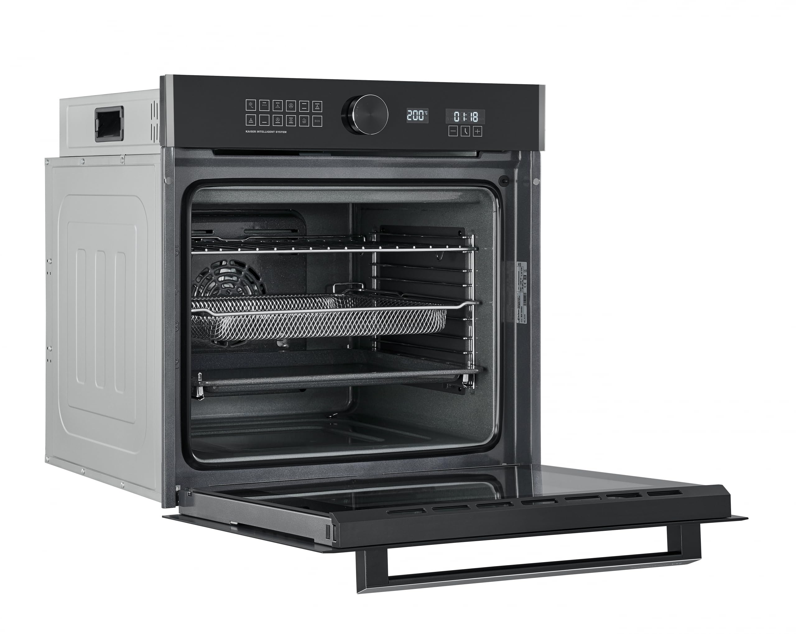 Kaiser EH 6452 - Horno eléctrico empotrable (60 cm, 79 L), color negro