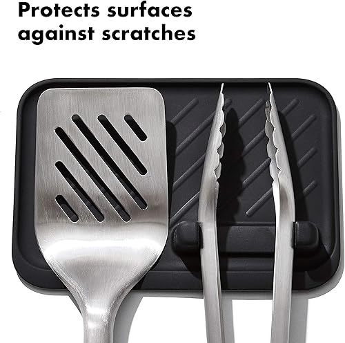 Miniatura 3 de OXO Good Grips - Herramientas de asar a la parrilla, reposo, color negro