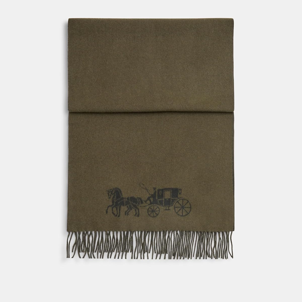 Coach Oversized Bicolor Horse and Carriage Muf para mujer