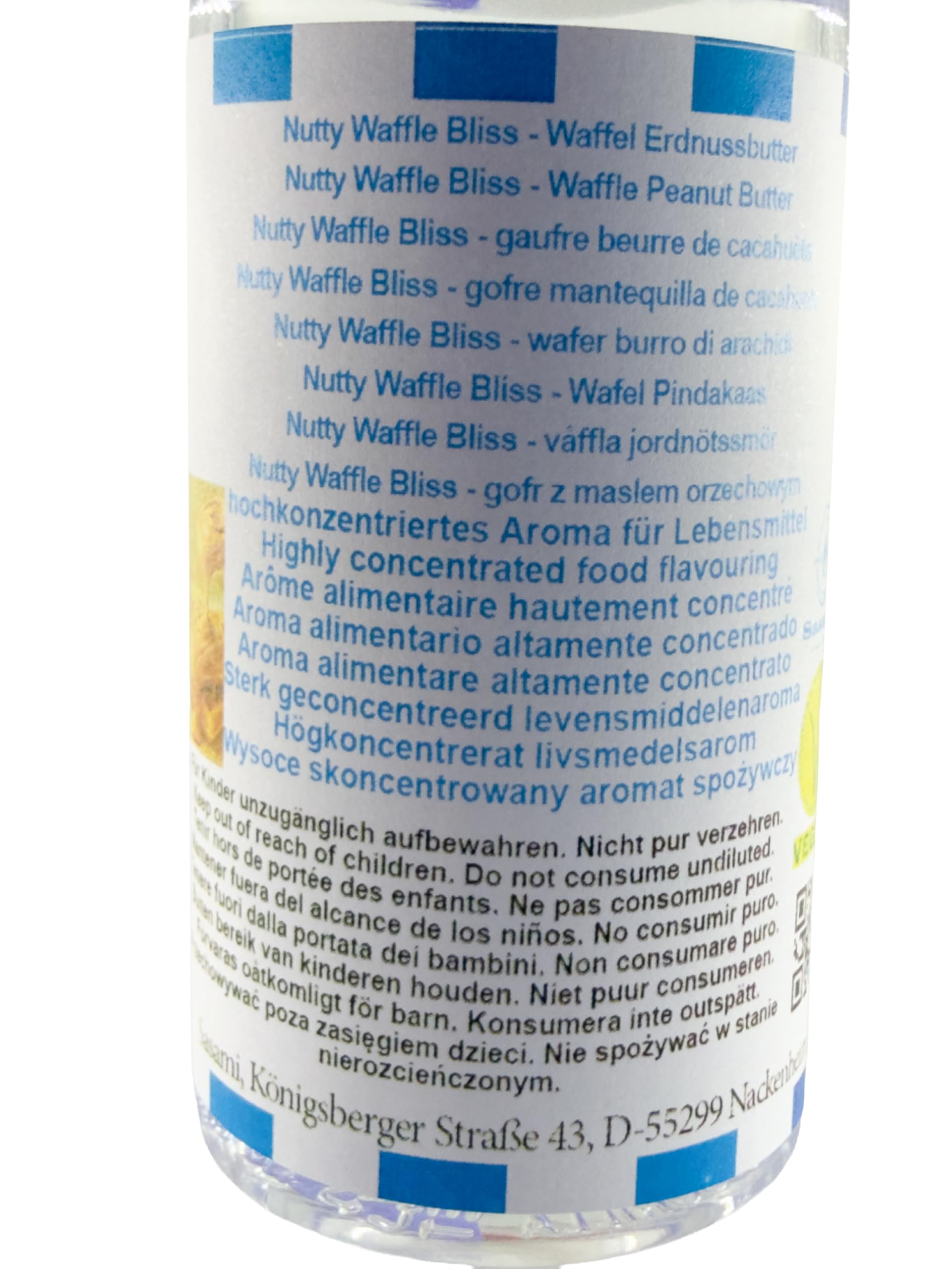 Nutty Waffle Bliss - gaufre beurre de cacahuète arôme concentré - Vegan - Sasami - 100 ml