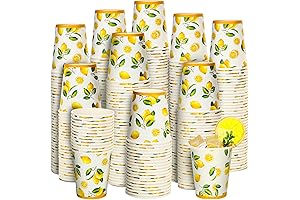 Umigy 100-Count 8oz Lemonade Paper Cups: The Perfect Choice for Summer Gatherings