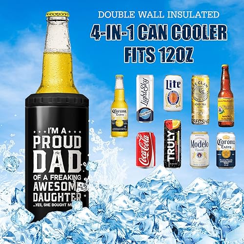 Vista 68 de SANDJEST Mechanics - Vaso Machanic para papá, caja de herramientas 4 en 1, vaso de 12 onzas, enfriador de latas de acero inoxidable delgado, regalo