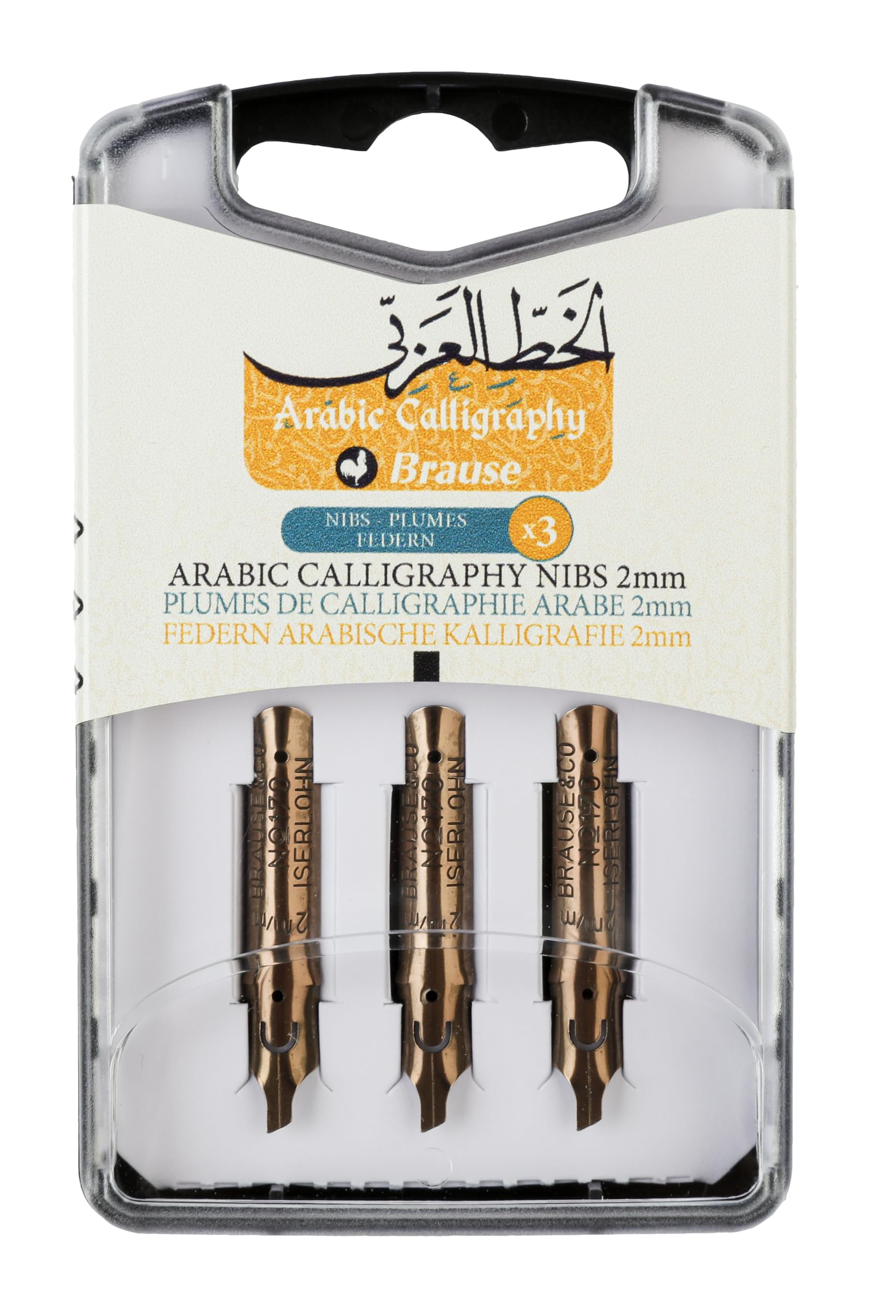Brause 317020B - Stalówki do kaligrafii arabskiej 2 mm x3