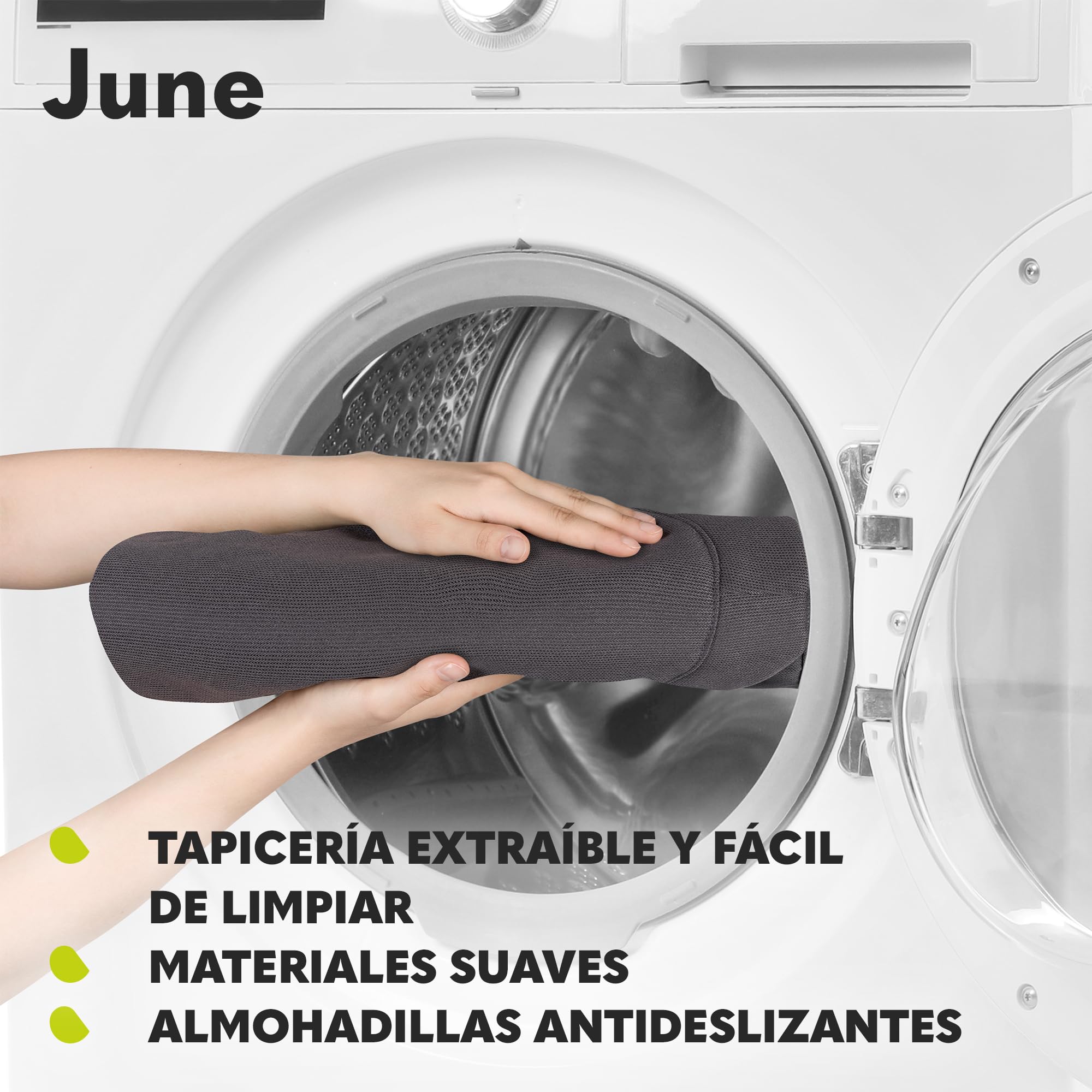 LIONELO June hamaca de bebé, movimiento natural del balanceo, desde los primeros días de vida hasta los 9 kg, ligera, estable, antideslizante, cinturones de seguridad, hamaca plegable para bebes | De Bebé, Movimiento Natural del Balanceo, desde los Primer