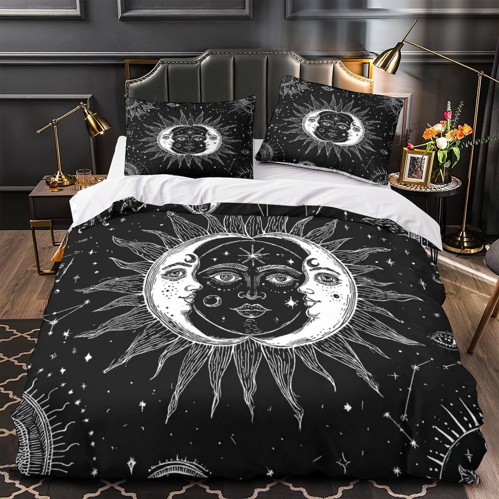 Housse de couette hypoallergénique microfibre anti-acariens