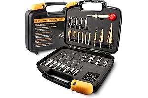34PCS Exquisite Countersink Drill Bit Set for Woodworking Projects
