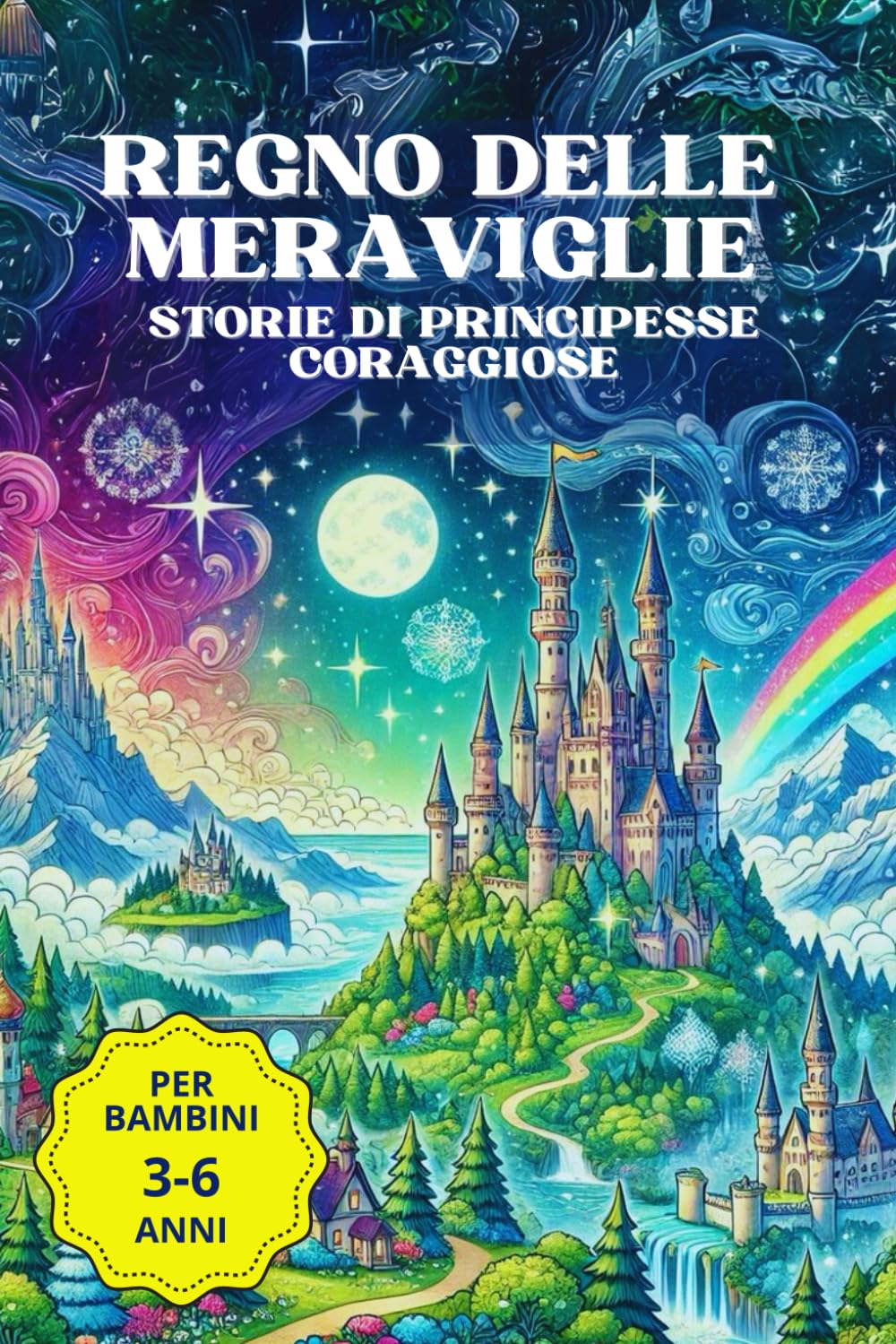 REGNO DELLE MERAVIGLIE: Ediz. a colori | Storie di principesse coraggiose: Avventure Illustrate e Racconti di Coraggio per Stimolare la Fantasia dei Bambini da 3 ai 6 Anni (Storie Incantate)