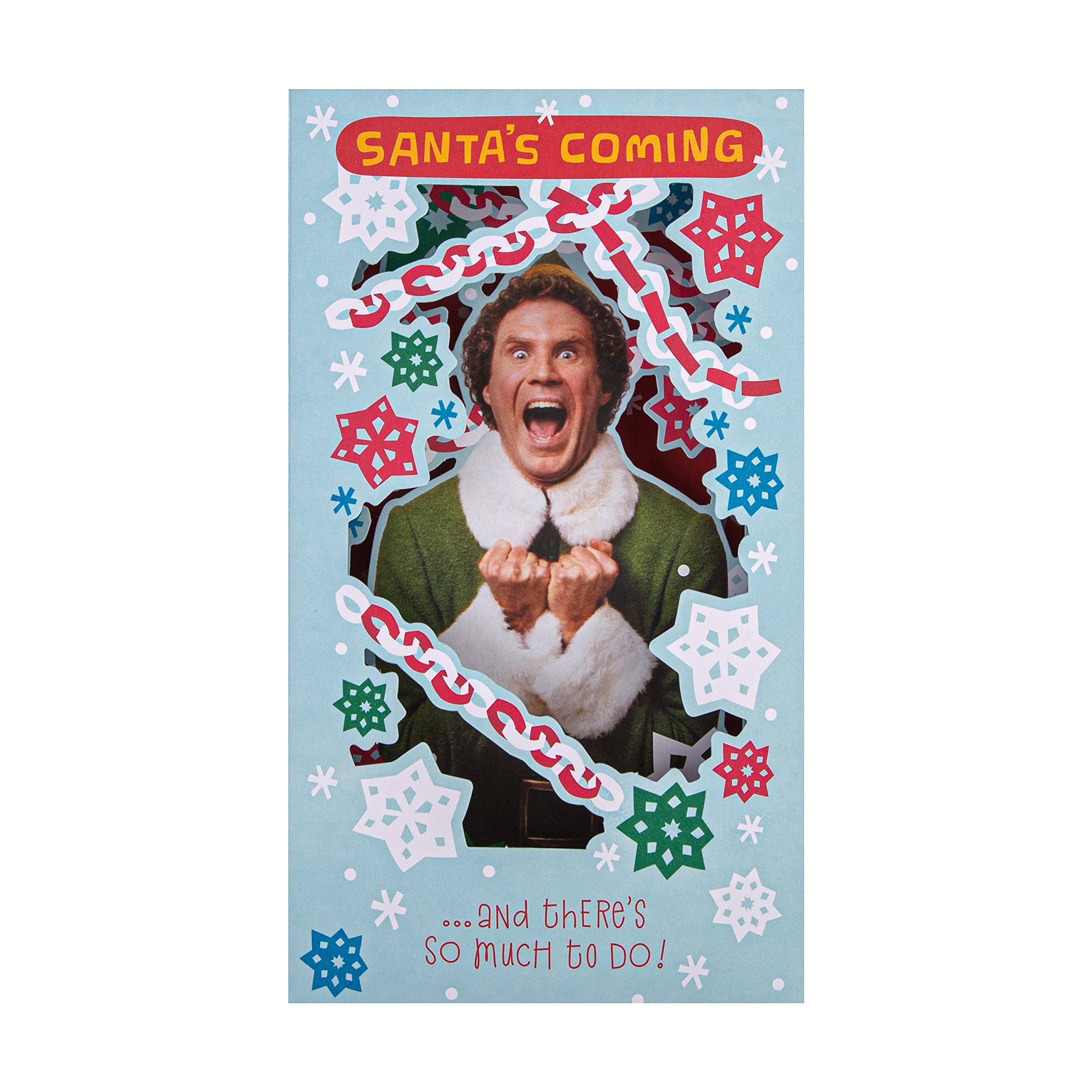 HallmarkChristmas Card - 3D Warner Bros Elf Design