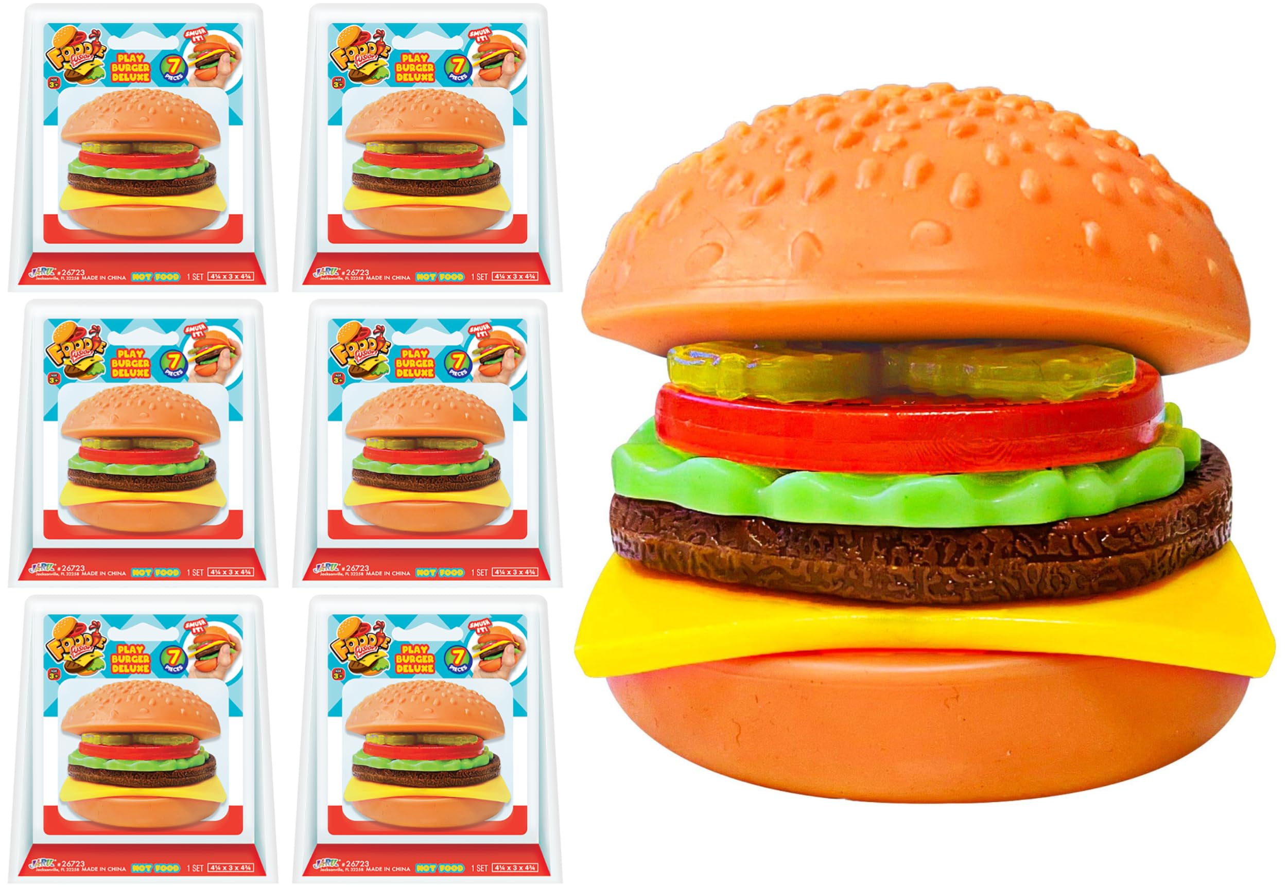 267 You Your Illusion 1 Burger 大まん祭 21年製 Amazon.com: JA-RU Foodie Fusion Play Burger Deluxe Squishy Toy (6