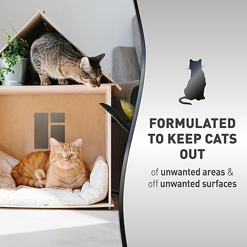 Miniatura 3 de Nature's Miracle Advanced Platinum - Aerosol repelente de bloques de mascotas para gatos, 8 onzas, ayuda de entrenamiento en interiores para gatos