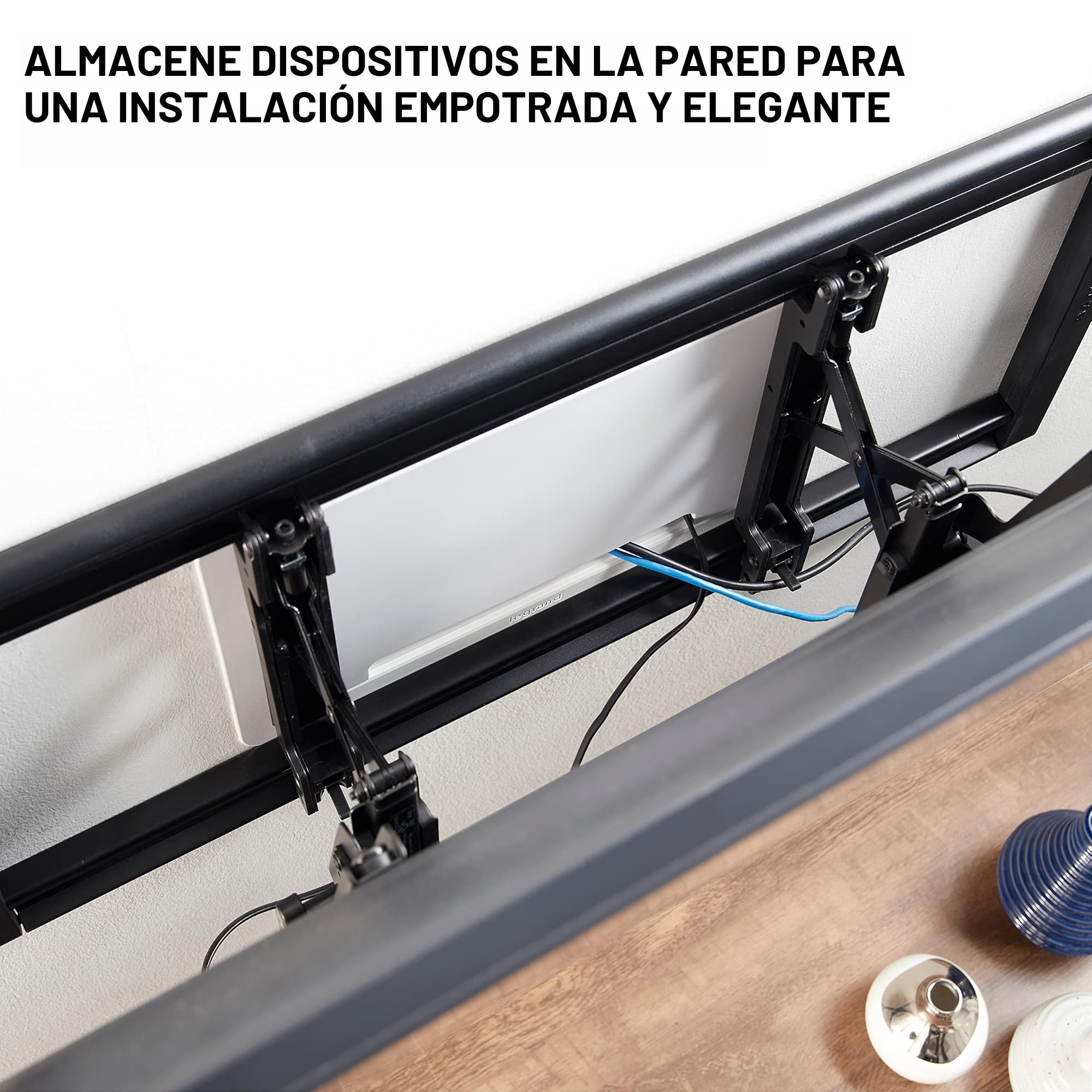 Legrand - ONQ - Gestión de Cables, Caja de Medios Estructurados, Recinto de Pared, Almacenamiento Empotrado, Doble Propósito, 9 Pulgadas, Blanco (ENP0900-NA)