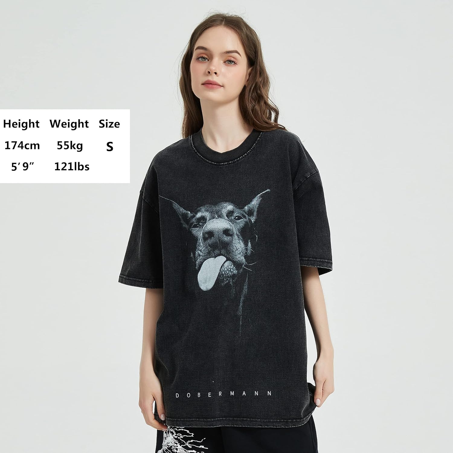 T-Shirt Streetwear Aesthetic Graphic Eyes Relaxed Tee Shirt Men Unisex - Image 6