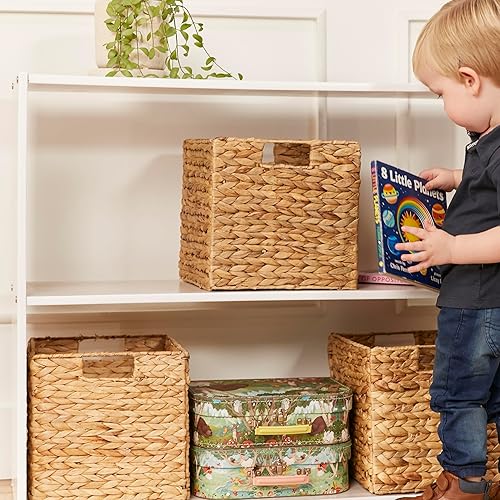 Miniatura 11 de ECR4Kids Streamline Gabinete de almacenamiento de doble cara con 2 estantes, 30 pulgadas, pantalla de doble cara, color blanco lavado