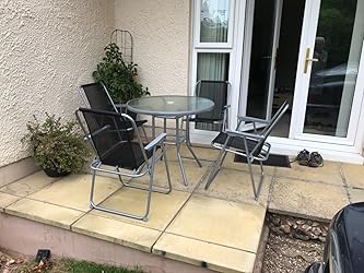 Garden Mile Modern Folding 6 Piece Furniture Set Weatherproof Table | INDIA