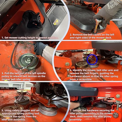 Miniatura 7 de 429636 197253 - Cinturón de cubierta de Kevlar para cortacésped, 1/2 "x 101.5" para Craftsman Husqvarna AYP Ariens 532197253 592855001 21546422