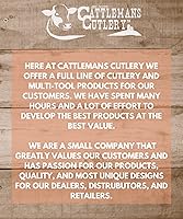 Vista 5 de Cuchillo Farrier - Cuchillo de bolsillo de acero inoxidable con púa de pezuña (azul)