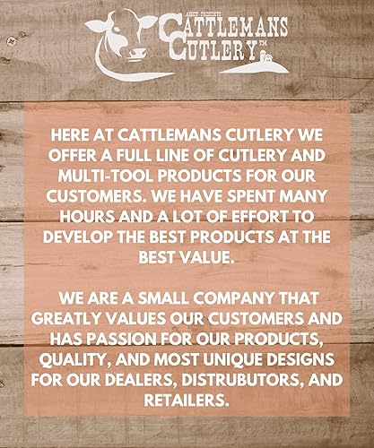 Miniatura 5 de Cattlemans Cutlery Cuchillo Farrier - Cuchillo de bolsillo de acero inoxidable con púa de pezuña (azul)