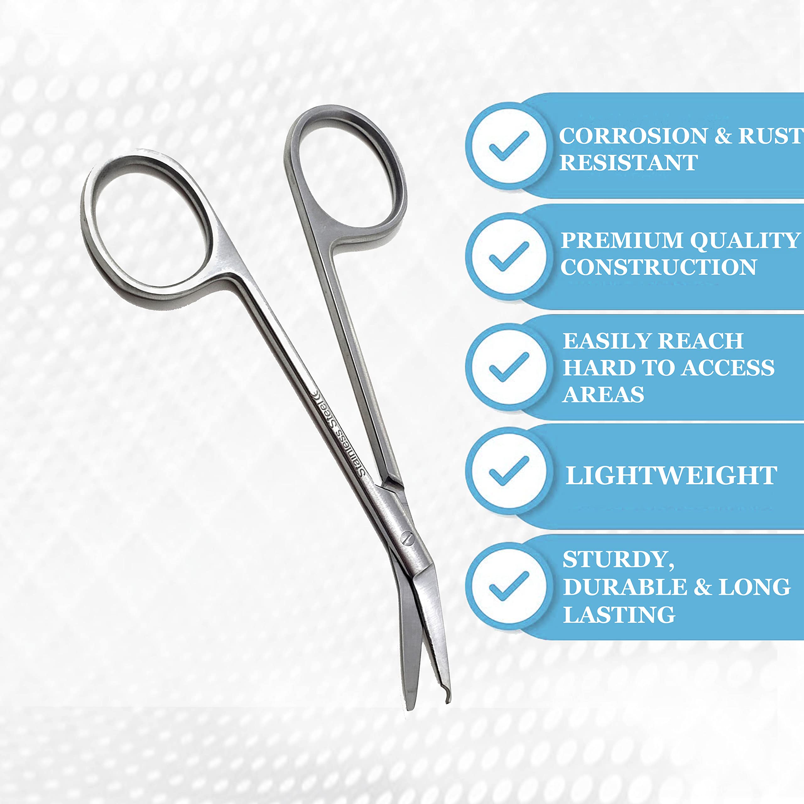 Medical Scissors For Wound Care Set Of 10 Premium High Polish Suture ...
