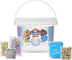 Elmer's Premade Slime 3lb Bucket W/5 Mix-ins-Clear -2137174