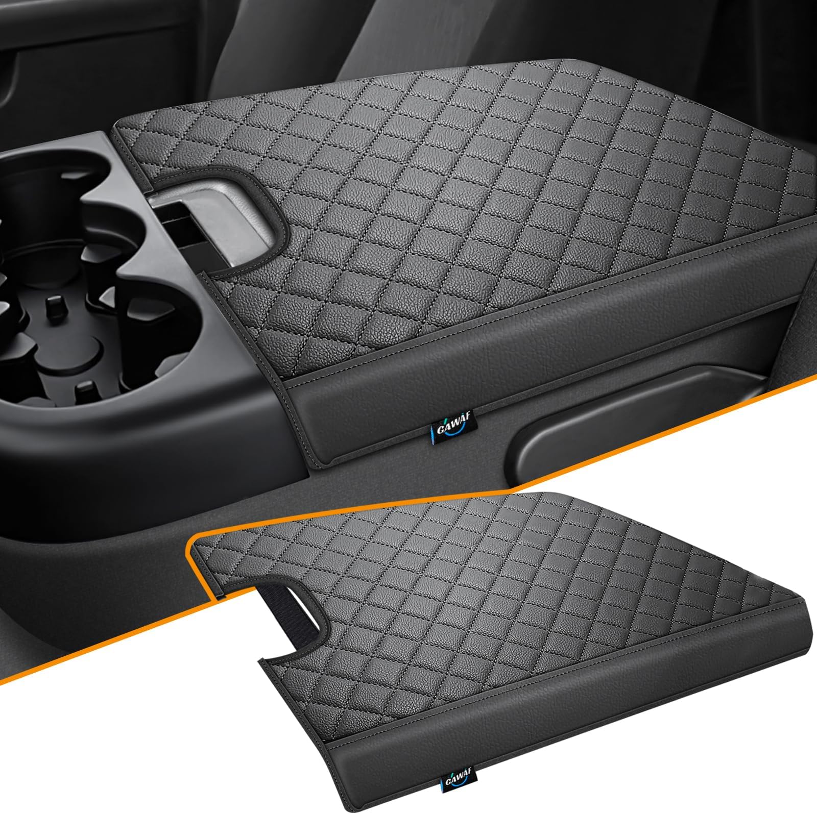 Center Console Cover Fit for Silverado Tahoe Sierra Yukon Suburban 2007-2013 Jump Seat Console, Car Armrest Seat Box Cover, Car Arm Rest Covering, Arm Rest Cushion Pad
