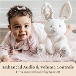 Baby GUND Flora the Bunny Animated Plush, Singing Stuffed Animal Toy for Ages 0 and Up, Cream, 12" (Styles May Vary)