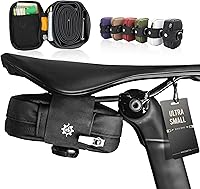 Lumiere & Co. Falcon Magnetic Saddle Bag 0.37L Ultra Small - Fidlock Quick Release Road Bike Seat Pack (Black)