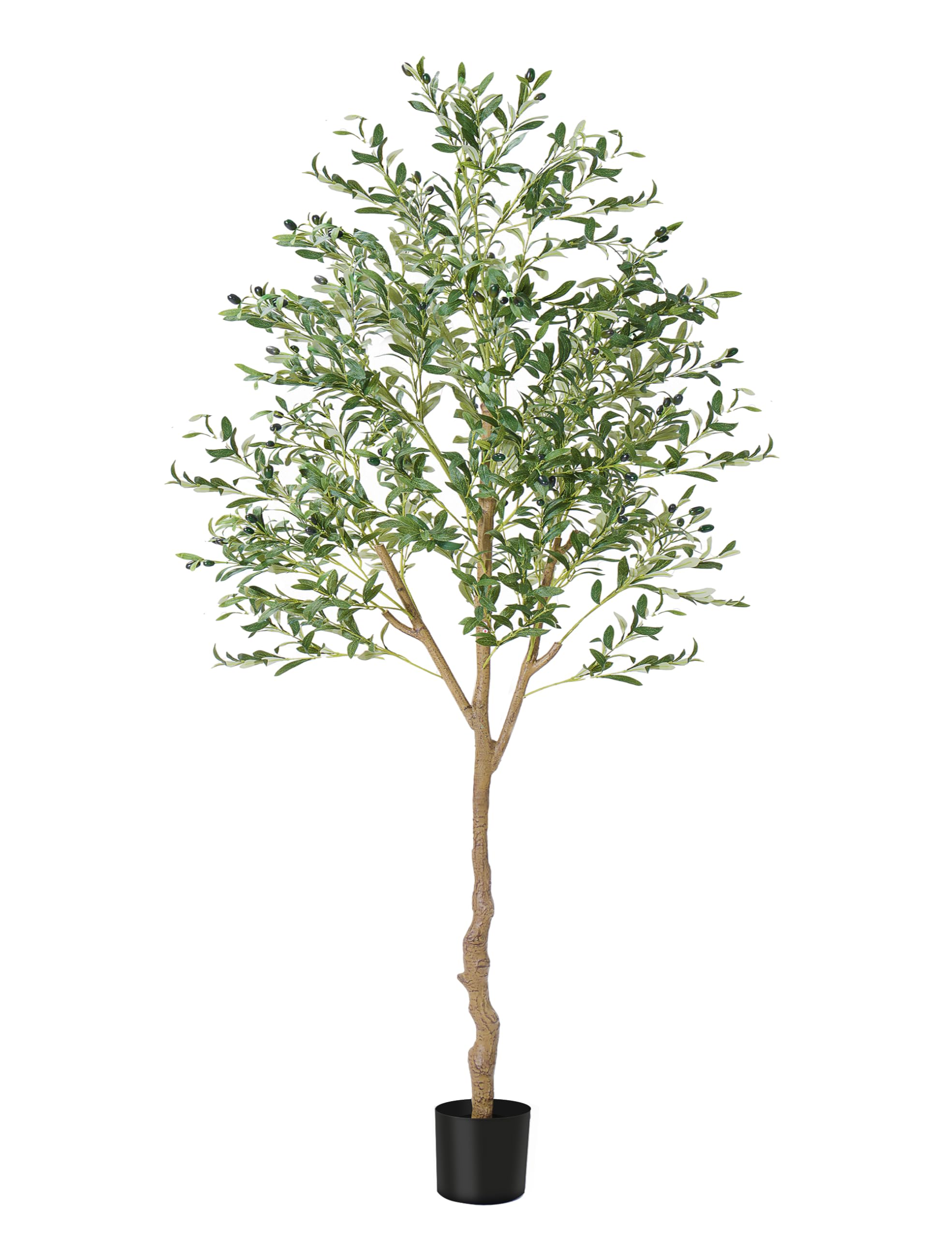 7ft Artificial Olive Tree Fake Potted Olive Tree With Realistic ...