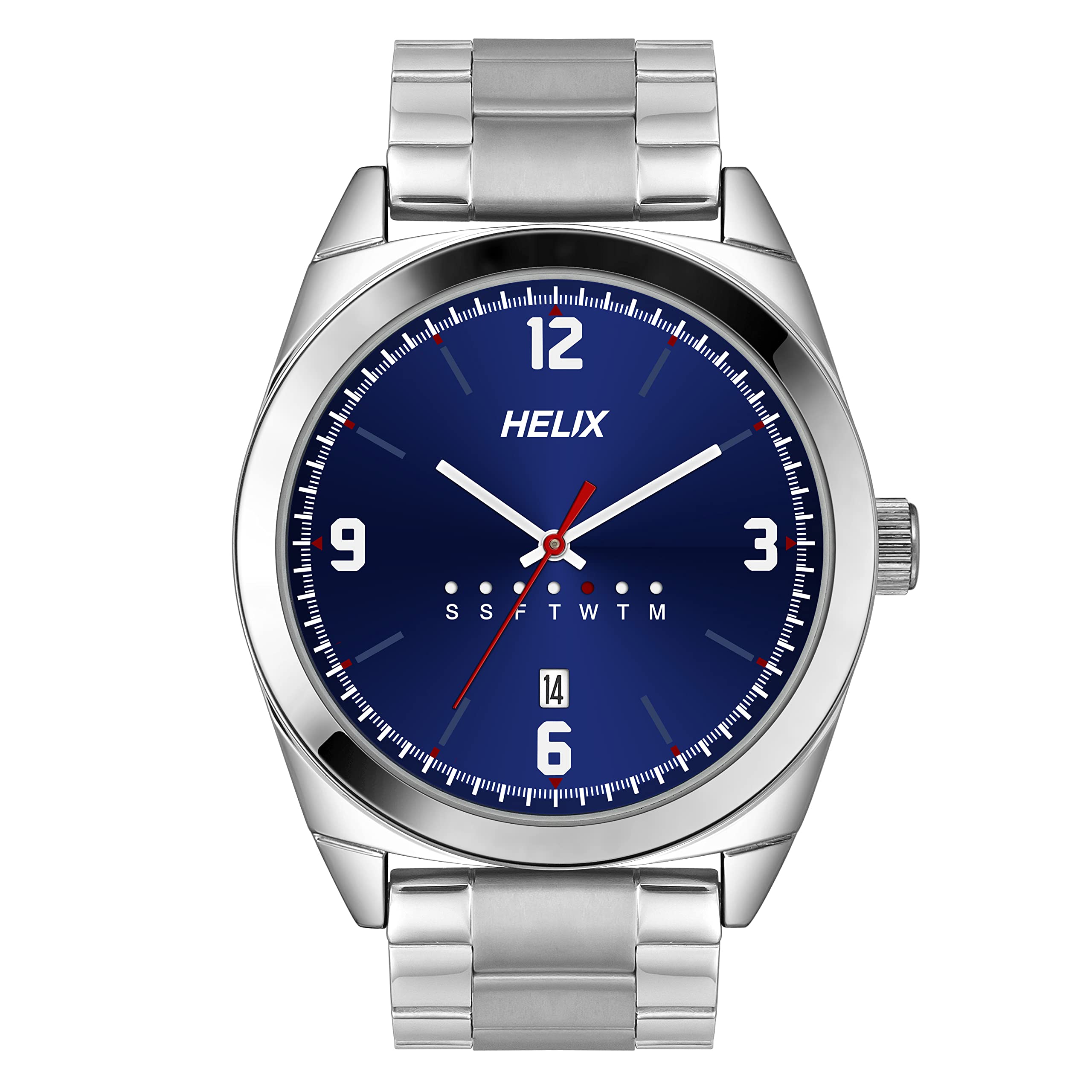 Helix Analog Blue Dial Mens Watch - TW044HG05 (B0BQY3P37M) Amazon Price History, Amazon Price Tracker