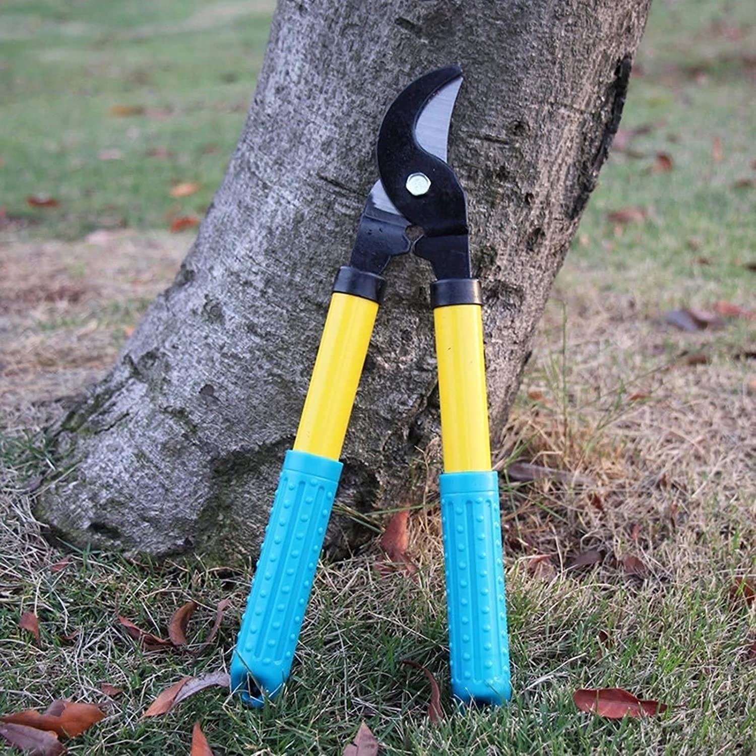 Gartenschere Anti-Rutsch-Astgarten-Astschere Edelstahl-Schneidwerkzeug-Set Haushalt Garten Bonsai-Werkzeuge Clippers für den Garten Tragbar/Blau / 32c (Blau 32cm)