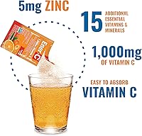 Vista 4 de Ener-C - Vitamin C Immune Support, 1000mg Vitamin C Effervescent Multivitamin Drink Powder, Fruit Juice Vitamin C Drink Mix for Hydration with
