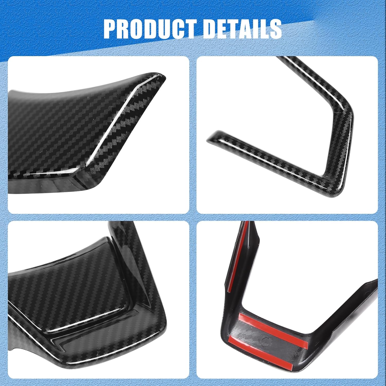 Car Decoration for Subaru Outback 2021 2022 2023 Accessories, ABS Car Center Console Panel Decor Cover Trim 4Pcs, Carbon Fiber Pattern