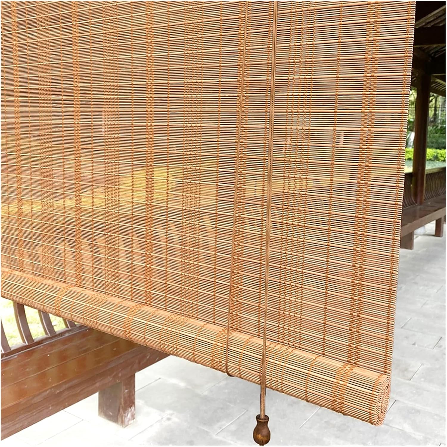Outdoor Roll Up Blinds for Patio, Exterior Roller Shade for Deck Porch