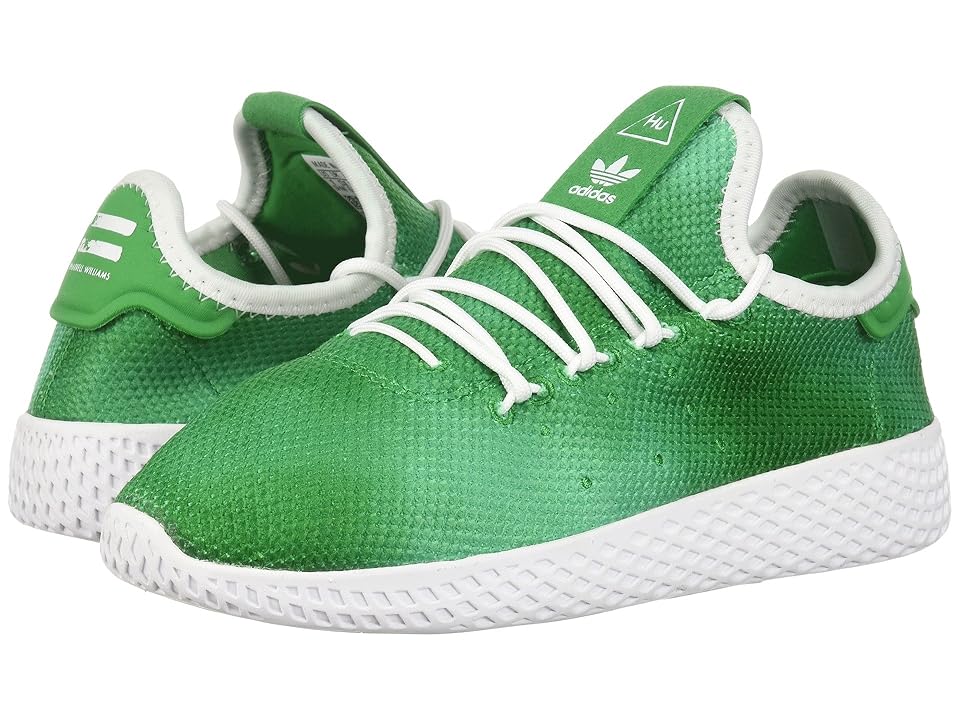 

adidas Originals Kids PW Tennis HU (Little Kid) (Green/White) Kids Shoes