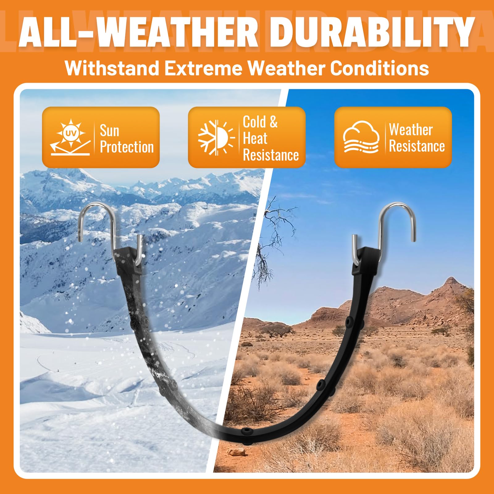 HOXWELL Cordoncini elastici regolabili da 78,7 cm con ganci, in gomma EPDM con 150% di elasticità massima, cinghie elastiche resistenti per fissare teloni, tele, carichi, moto, resistenti alle