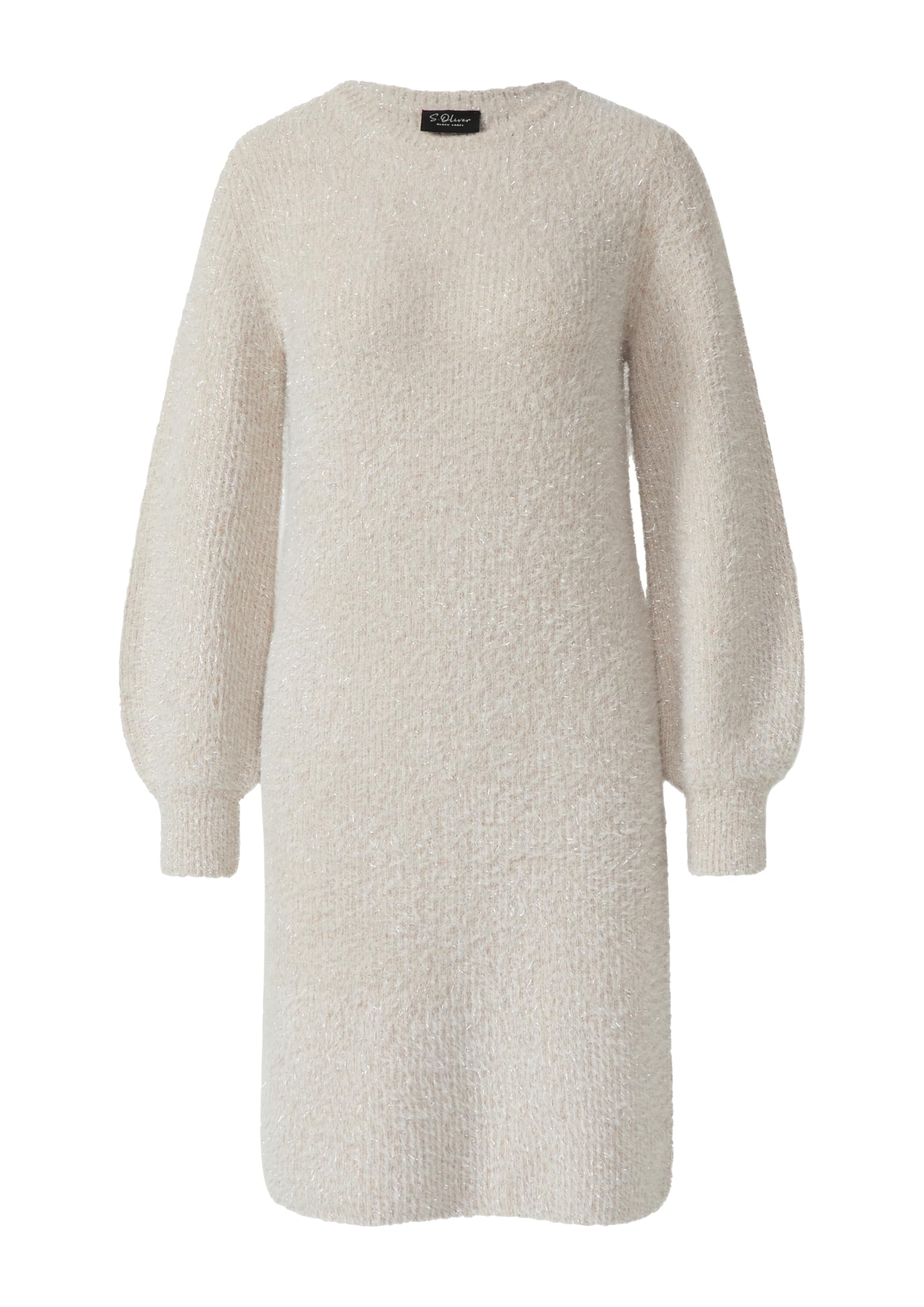 s.Oliver Flauschiges Strickkleid mit Glitzergarn