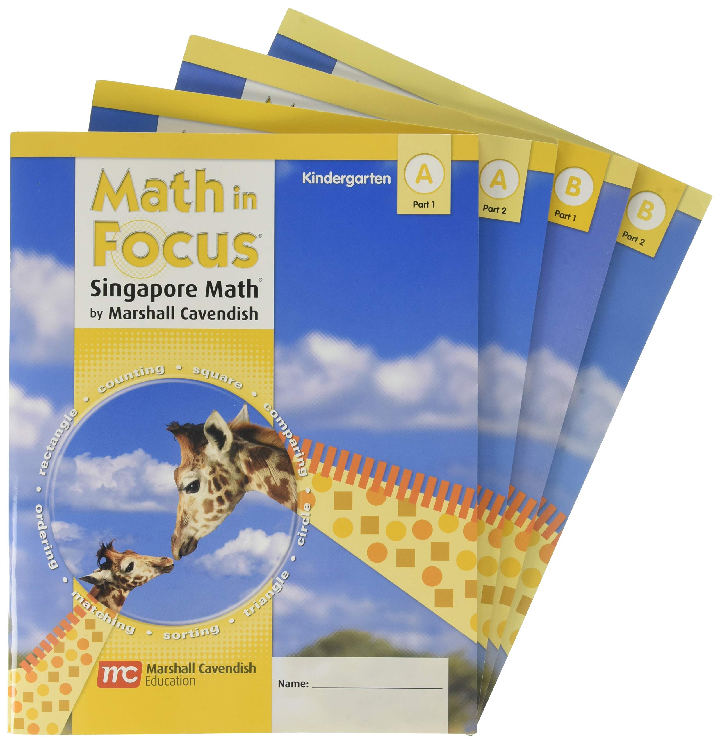 Student Edition Bundle, A & B Parts 1 & 2 Grade K 2009 (Math in Focus: Singapore Math)