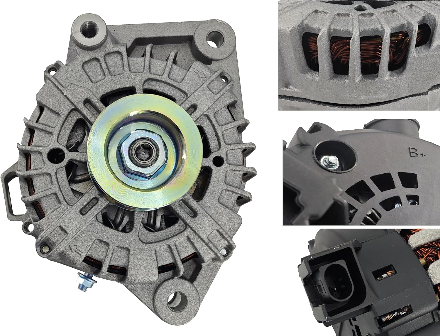 37300-3L060 Alternator (Groove Pulley S6) Fits for Hyundai Palisade 2020-2023 & Kia Telluride 2020-2022 V6 3.8L, Replaces 601-10129, 2722099